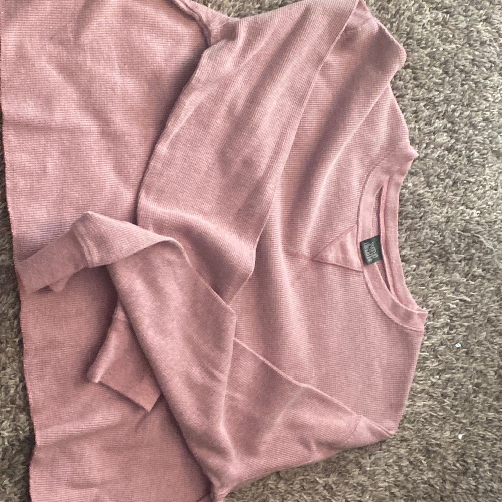 Pink Wild Fable knitted cropped top